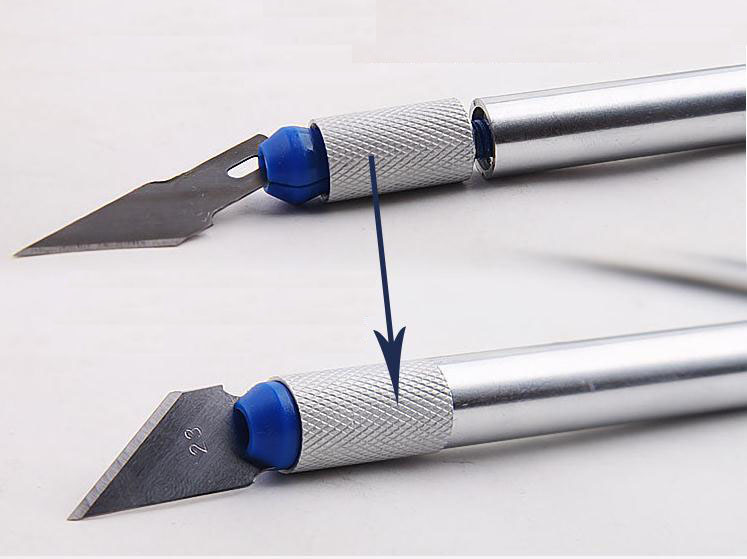 Knifezer Set Pisau Ukir Seni 13 in 1 Crafting Art Knife with 3 Handle